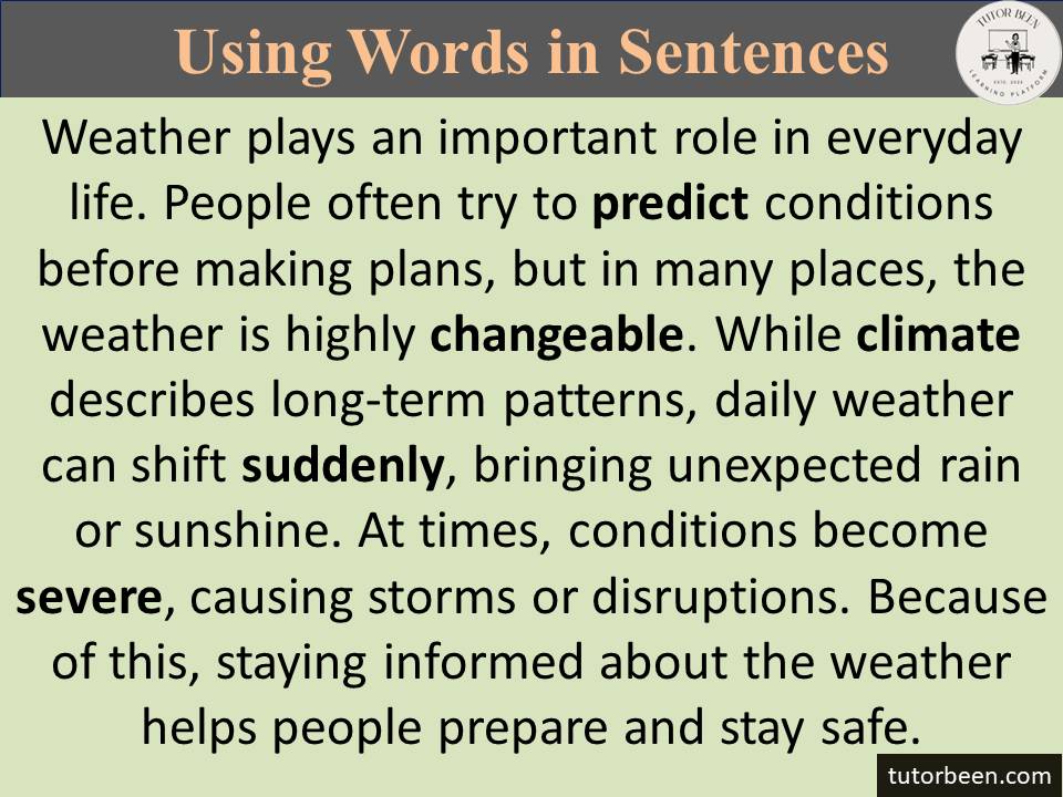 vocabulary learning words with meaning and example.